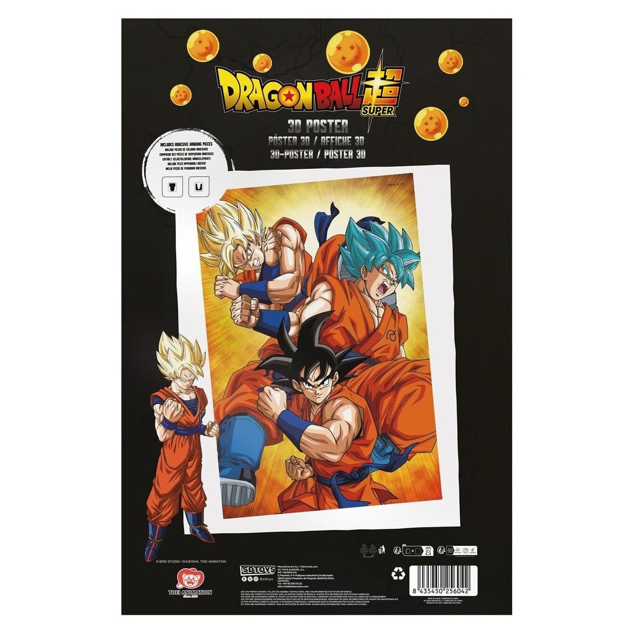 Dragon Ball Super 3D Poster Champa Goku 38 x 58 cm – Elbenwald