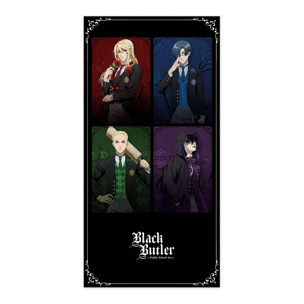 Product image Black Butler: Public School Arc Towel The Prefect Four / P4 150 x 75 cm