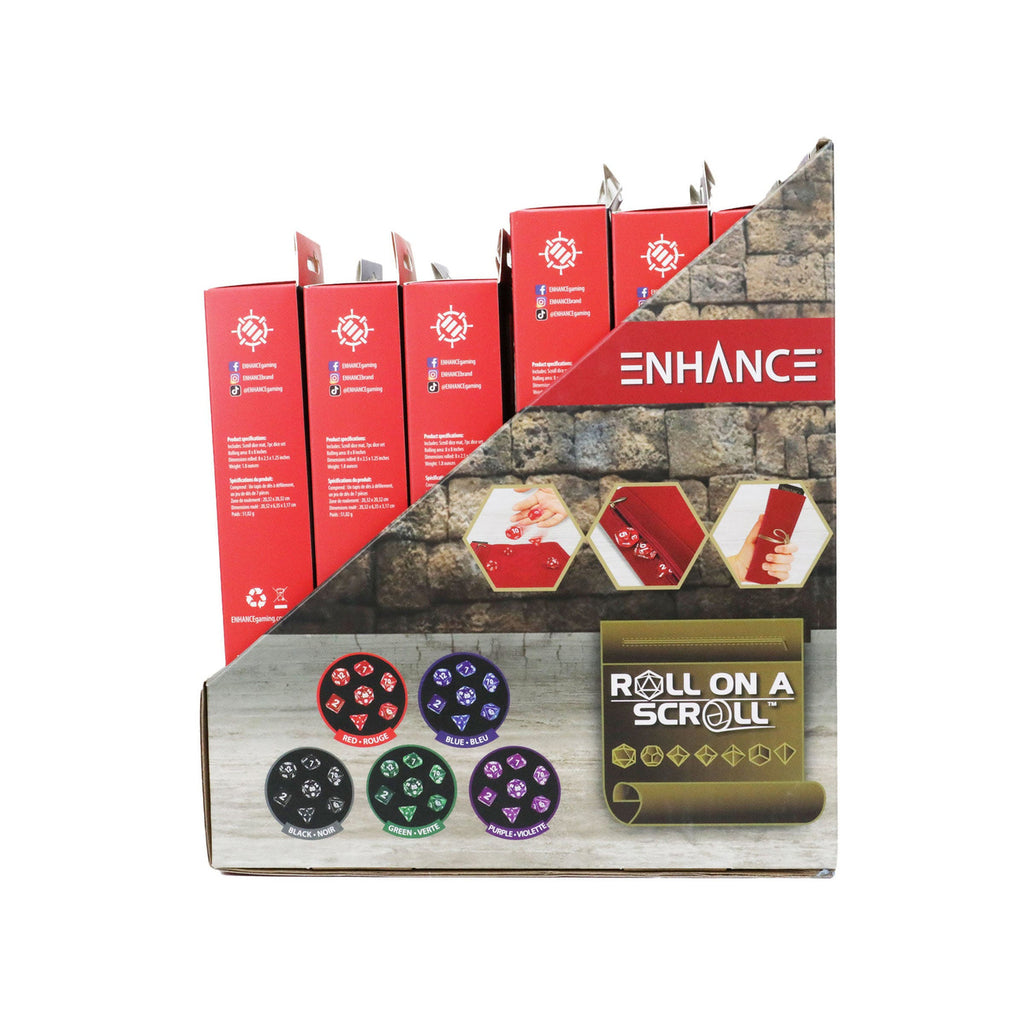 Product image Enhance Tabletop Roll on a Scroll Dice Case with Dice Set (15)