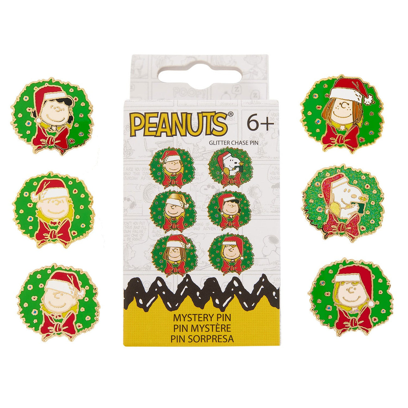 Product image Peanuts by Loungefly Enamel Pins Blind Box Snoopy and Friends Holiday Assortment (12)