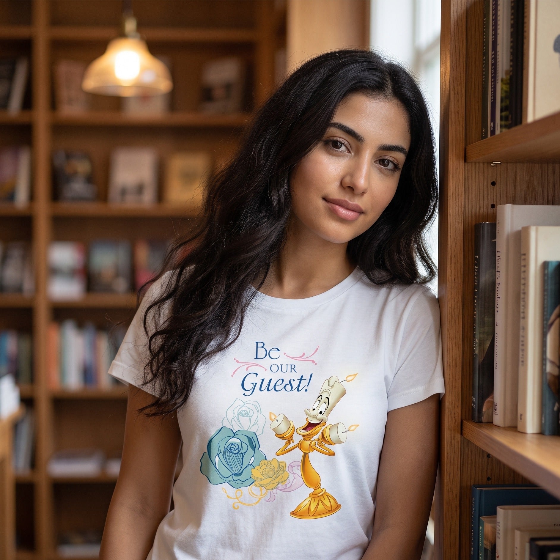 Beauty and the Beast - Be Our Guest Women's T-Shirt white – Elbenwald