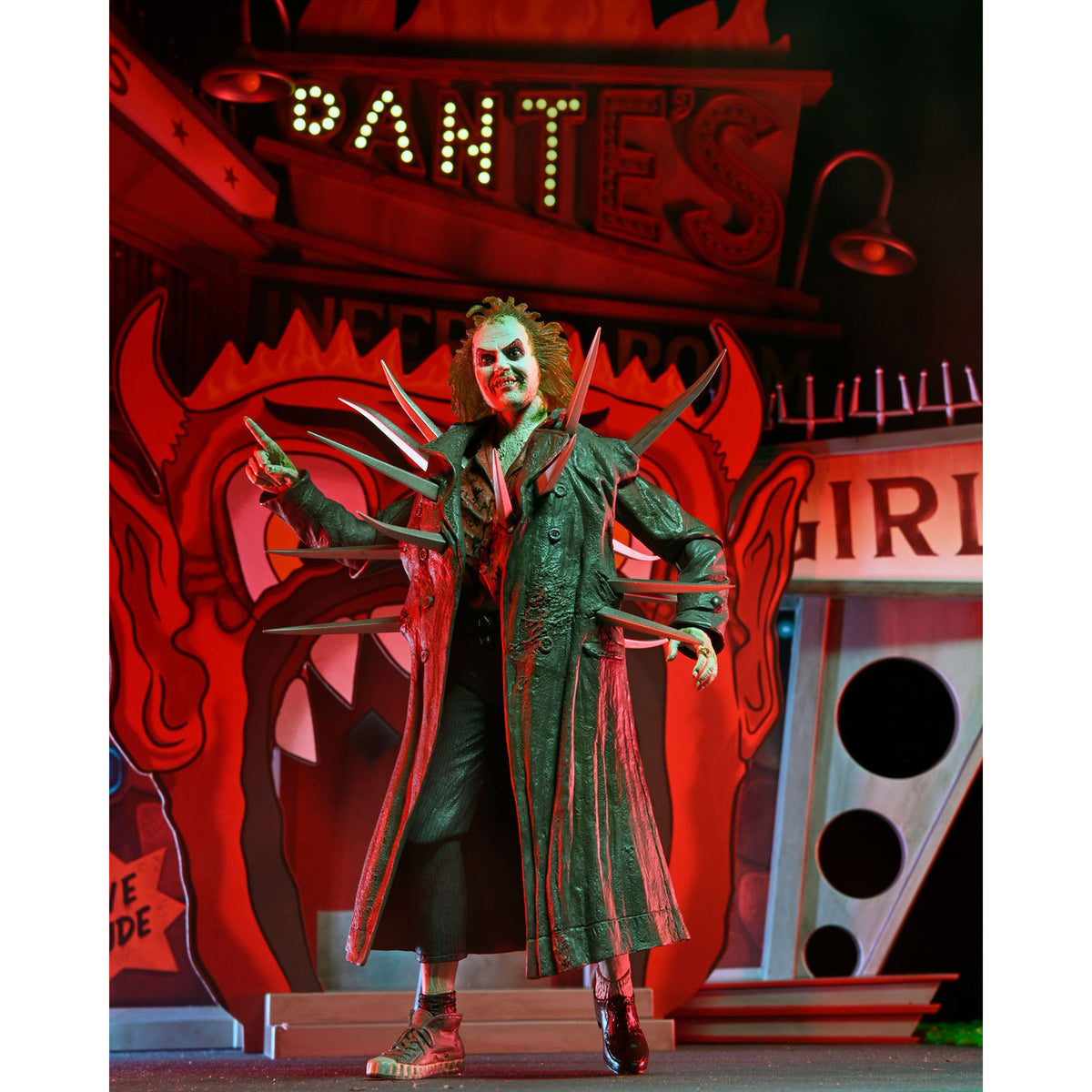 Product image Beetlejuice (1988) Diorama Trenchcoat with Spikes Inferno