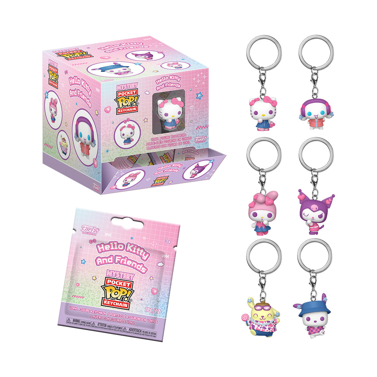 Product image Hello Kitty and Friends - Mystery Funko Pop Keychain 12-Piece Display
