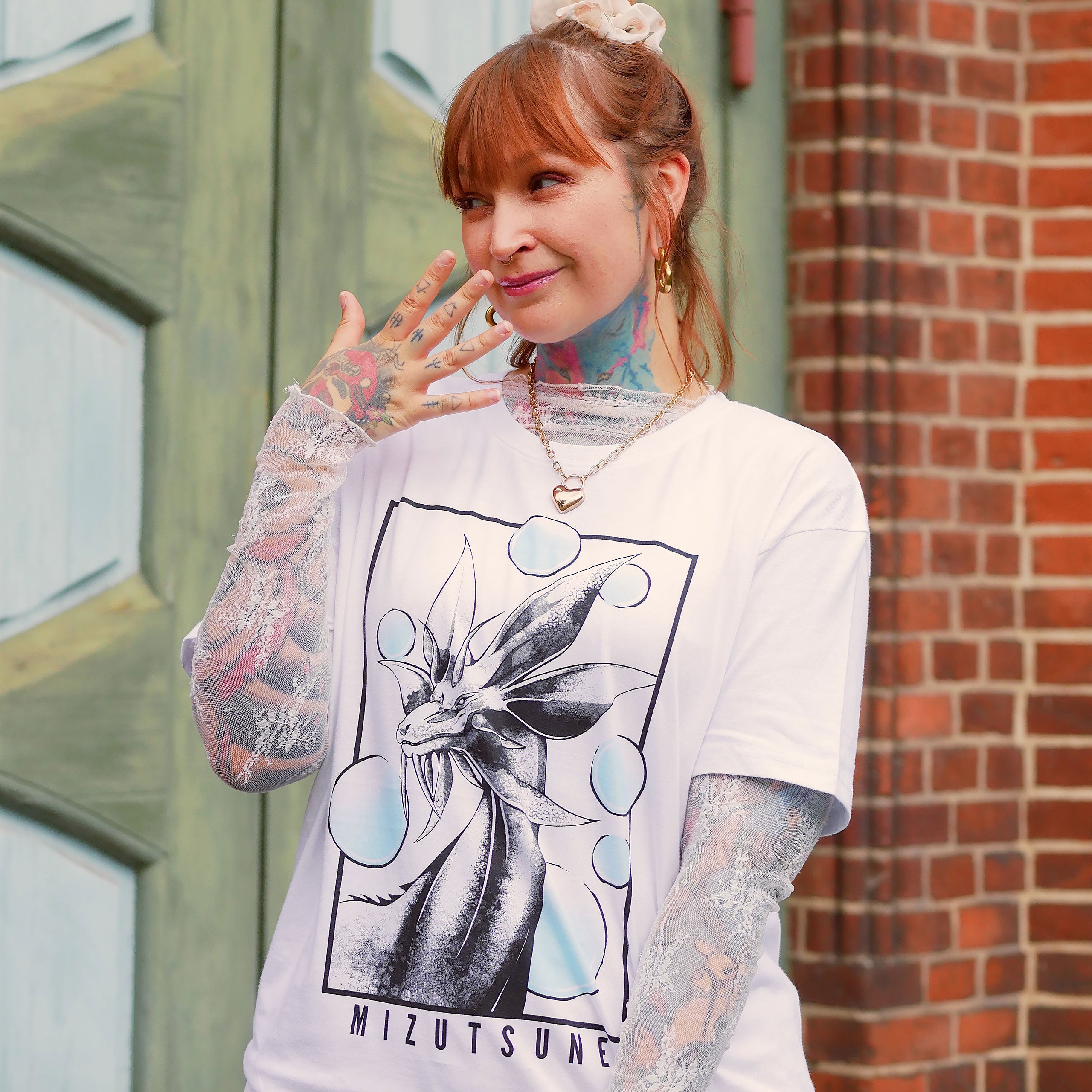 Product image Mizutsune T-Shirt White for Monster Hunter Fans