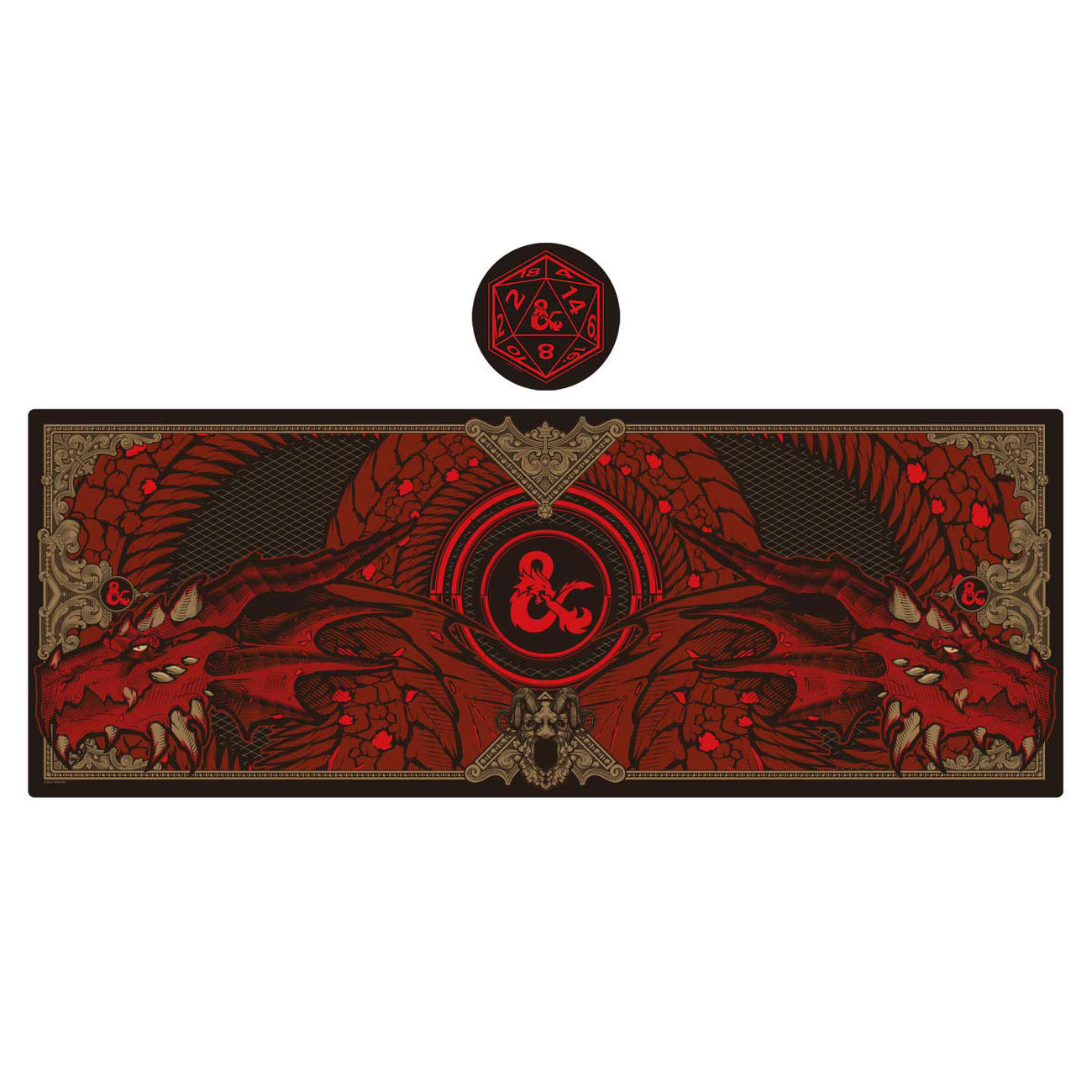 Product image Dungeons & Dragons Desk Mat & Coaster Set