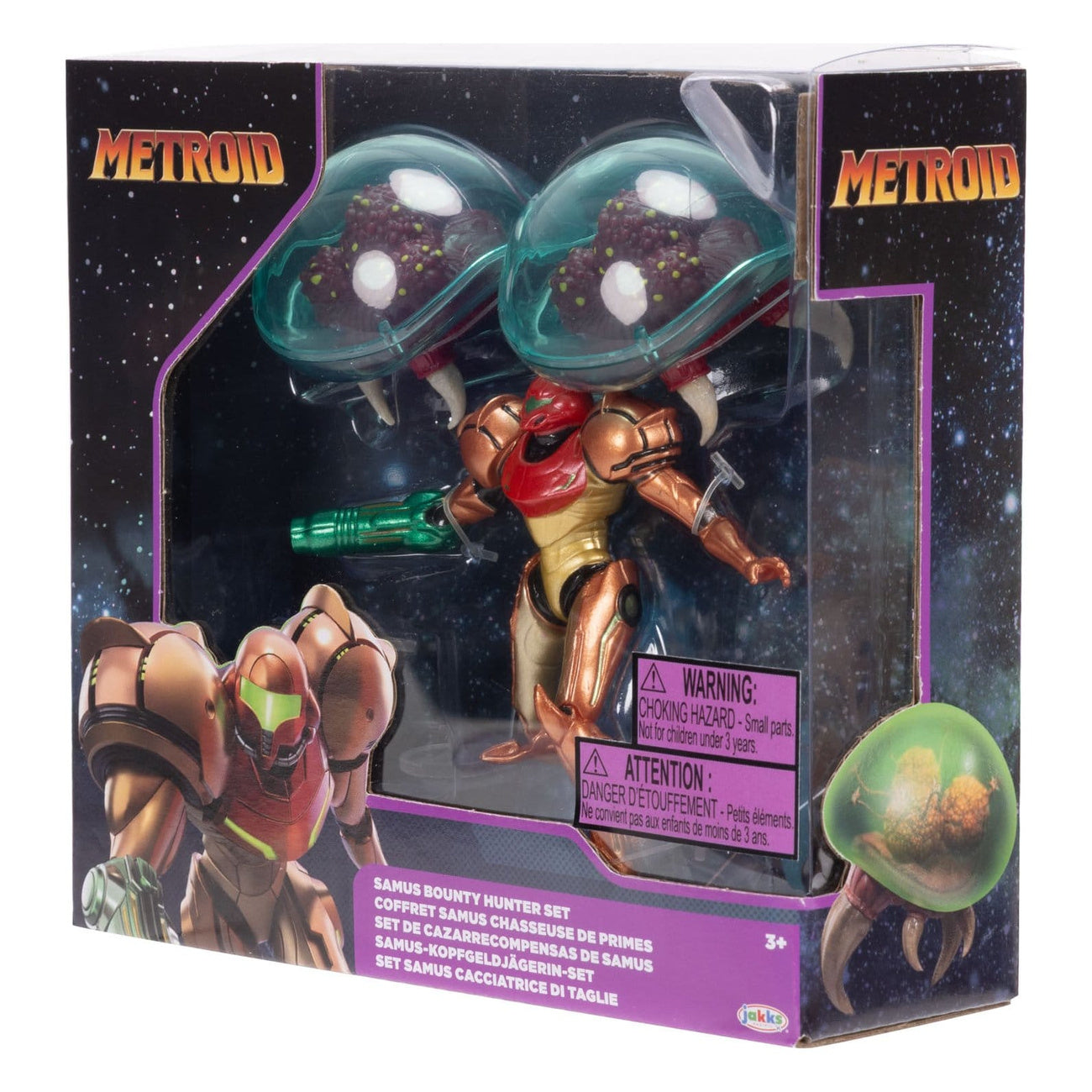 Product image World of Nintendo Metroid Mini Figure 3-Pack Samus Bounty