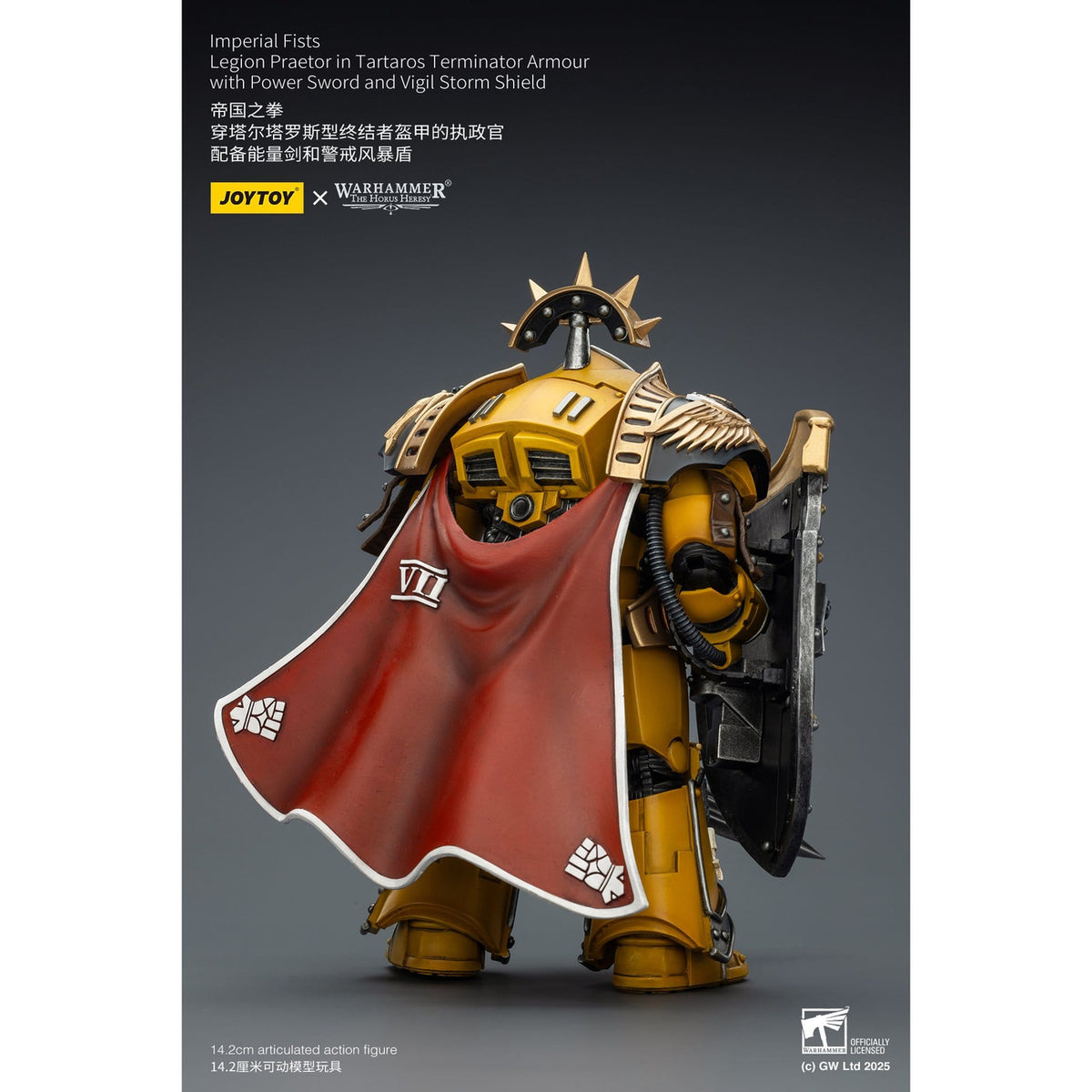 Product image Warhammer Imperial Fists Legion Praetor Action Figure in Tartaros Terminator Armour