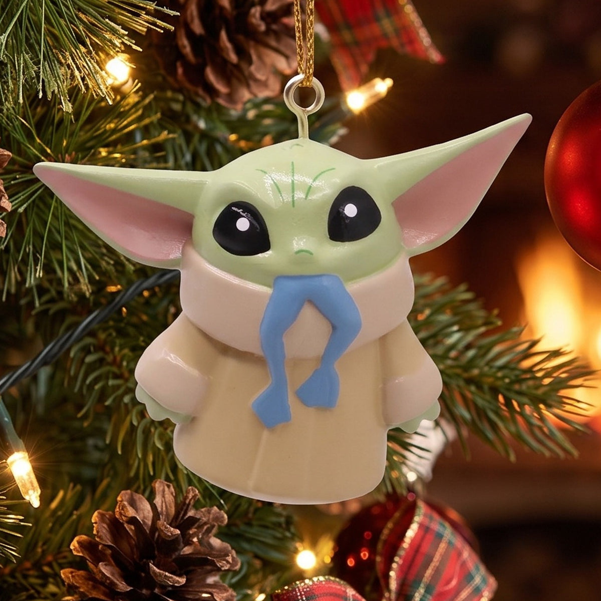 Product image Grogu Eating Christmas Tree Ornament - Star Wars The Mandalorian