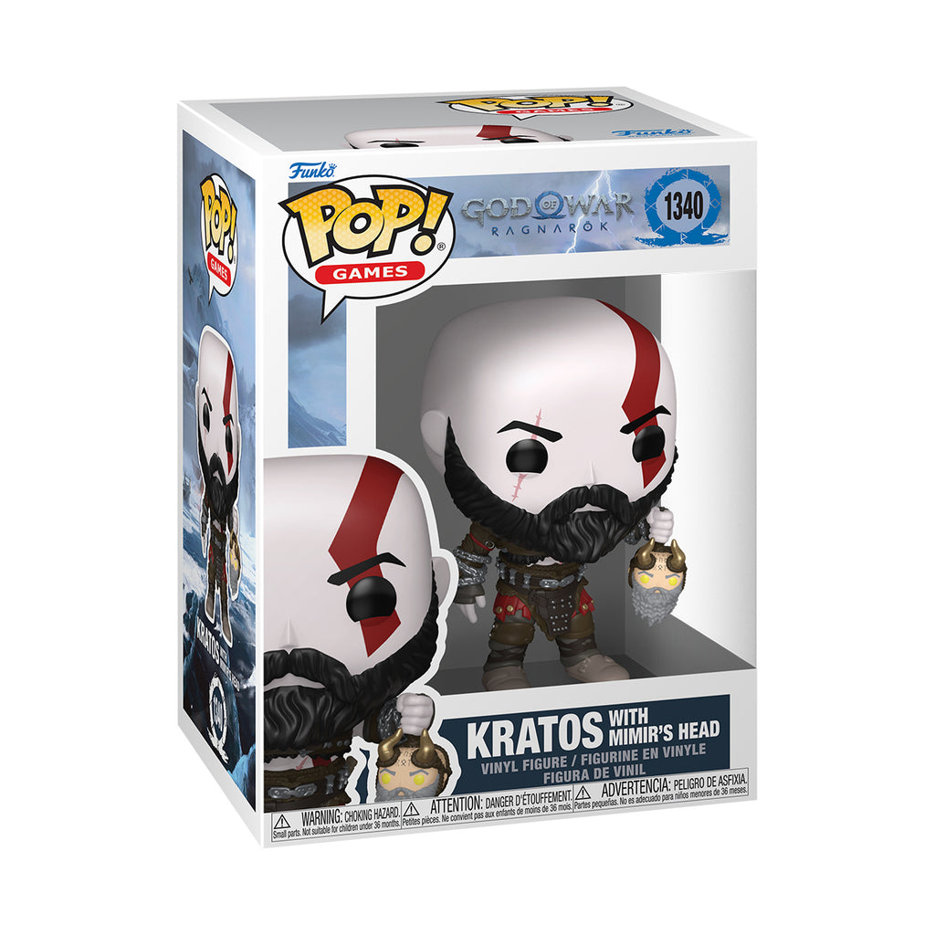 Product image God of War: Ragnarok - Kratos with Mimir's Head Funko Pop Figure