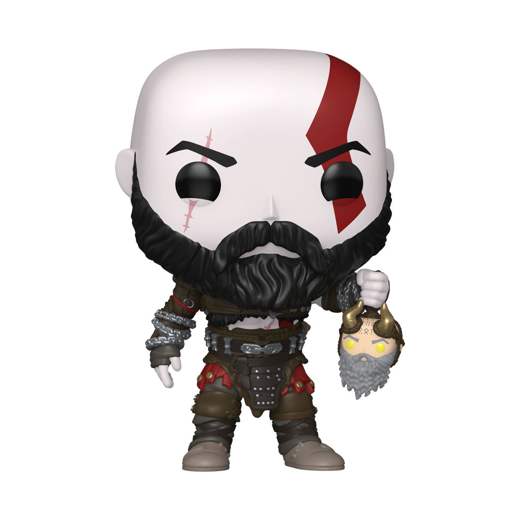 Product image God of War: Ragnarok - Kratos with Mimir's Head Funko Pop Figure