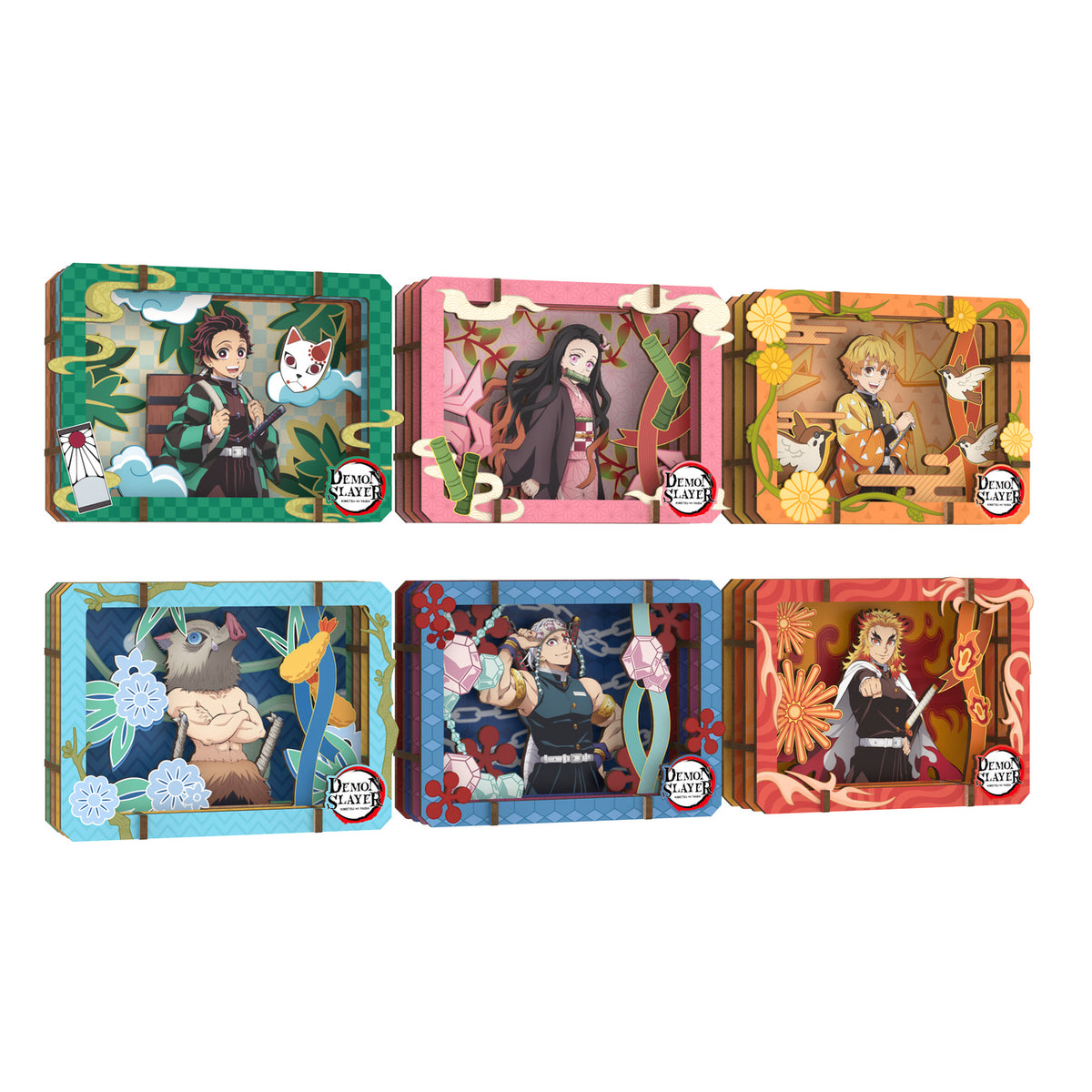 Product image Demon Slayer - Journey Together Wooden Gallery 3D Mystery Wood Picture 6-Pack Display